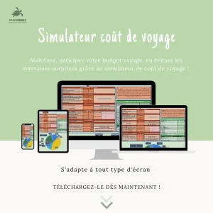 Simulateur coût pour estimer le budget voyage